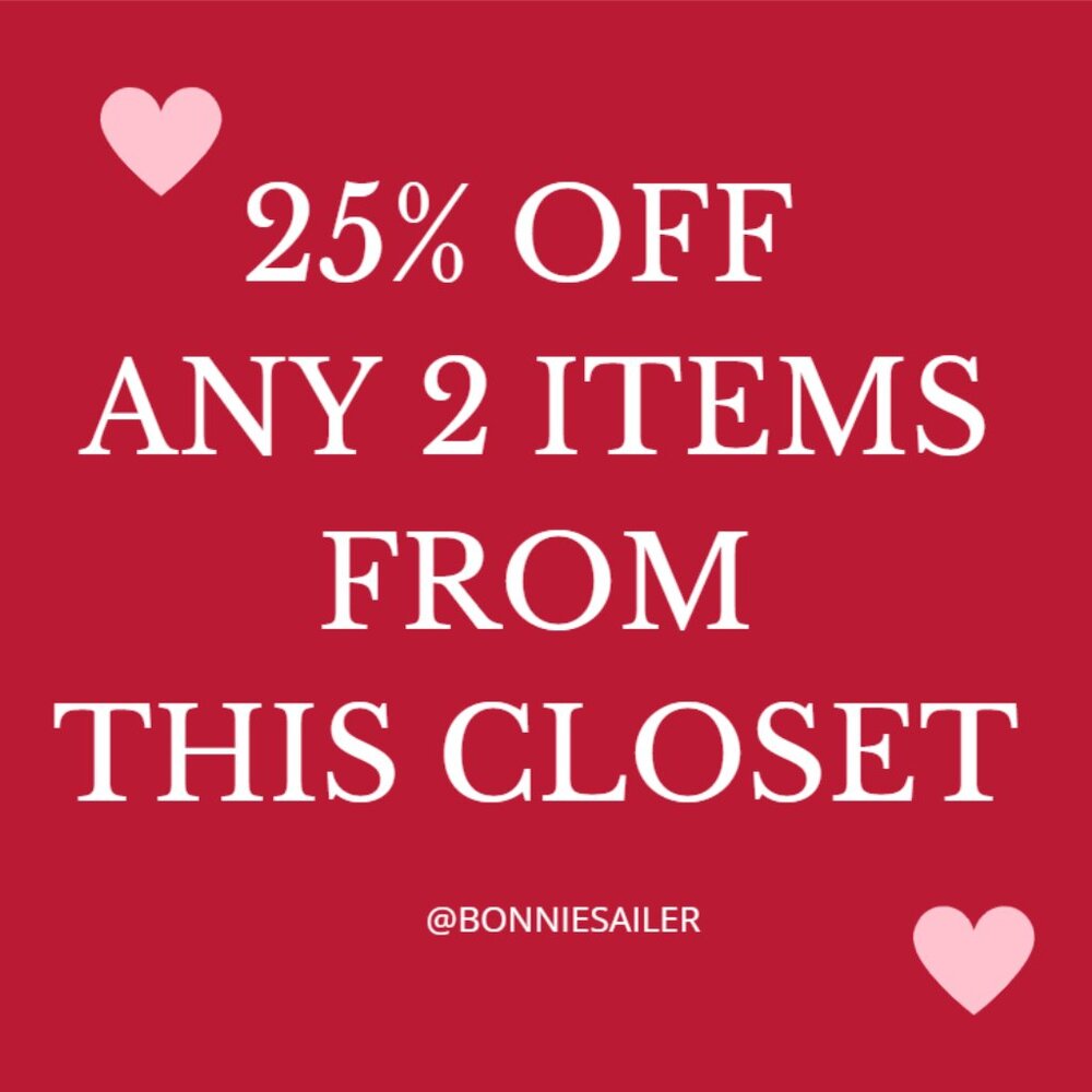 SAVE 25% ON 2 items from my closet
